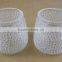 pocking mark glass candle holder
