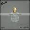  china cosmetic 50ml high quality custom simple crystal glass perfume bottle gold metal cap best sale