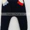 Handsome Baby Boys Embroidered Black Corduroy Cotton Inner Pants for Winter