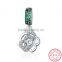 Hotsale Charm Accessory AAA+ Zircon Sterling Silver Hollowed Flower Pendant for Neckalce