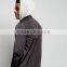 MGOO Pocket Sleeve High Shine Bomber Jacket Dark Grey 100%Polyester Thin Zip Up Autumn Coat