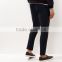 Custom 100% Black Straight Leg Smart Joggers Looser Fit Sweater Pants With Double pocket Sides For Men Wholesale