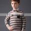 High qulity wool cashmere knitted children's sweater in stripe pattern