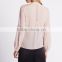 fashion design breathable chiffon 2016 lady blouse