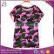 custom wholesale women camouflage uniform t shirt or suit