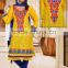 Yellow Latest kurti designs for girls for stitching 2015