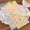 custom carton paper sticker gold stamp sticker for decoration DIY sticker