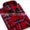2016 new long sleeve shirt models european plaid man shirt