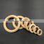40mm Unfinished Wood Ring Natural Round Beads DIY Craft Accessories