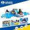 giant funny Inflatable water slide with pool