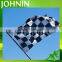 black white hand custom checkered race waving flag