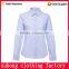 long sleeve blue lady shirt office uniform design