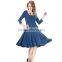 New fashion european style soft new floral dresses