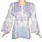 Chikankari Kurti Beautiful Indian Chikan Embroidery Kurti Tunics Lucknowi Emboidered Ladies Kurti Tunic Tops For Women