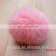 Bag charm garment accessories genuine rabbit fur pom pom in dyed colors