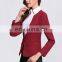 Fashion Wine Red Women Blazer Professional Business Top Pant Suit for Office Lady