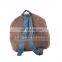 YK HACCP wholesale cute 45cm gray handmade PLUSH BACKPACK for kids