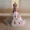 2016 Beaded Detachable Straps Colored Wedding Dress