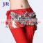 Cheap 400 coins belly dance hip scarf with silver coins Y-2008#