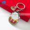 China wholesale custom made Metal key ring Christmas gift key chains cute key chain