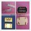 custom embossed name logo bag plates- metal handbag plates lady bag plates