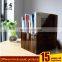 Factory custom brown PMMA book display stand plexiglass book frame acrylic book holder