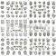 Latest wholesale gold silver nail art nail sticker