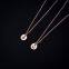 Round Coin Necklace beautiful disc 26 letters alphabet pendant trumpet Necklace Bridesmaid birthday gift wholesale