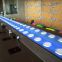 Sushi conveyor belt  system decorated with colorful LED lights - China factory