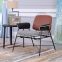 Modern fabric cushion metal frame leisure living room chair