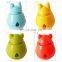 Manufacturer low price eco-friendly cute pet dog food dispensing ball tumbler toy