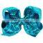 8inch Big Sequin Hair Bows Sparkly Rainbow Hair Bows Clips Jojo Bow