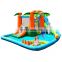 Funny Nylon Fabric Inflatable  dinosaur Bouncy House Inflatable , Inflatable Small Jumping Castle with Slide  For Kids