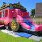 Princess Pumpkin Cart Printing Inflatable  jumping castle Car With slide , Inflatable kids jumping toys For Game