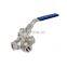 ss316 stainless steel 3-way ball valve 6000 psi dn100