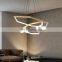 Living room chandelier simple modern atmosphere household LED creative personality dining room ring hall net red ceiling lamps