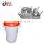 High Quality Green Color  With Lid Plastic Injection Big Size Dustbin Mould /Molding