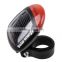 Red LED Solar Energy Bike Bicycle Rear Clamp-on Light - Worldwide