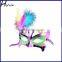PVC diy feather cloth cover side princess masquerade party mask SC110