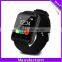 Chinese crazy sale Android operating u8 bluetooth smart watch silicone watch