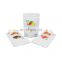 Custom printed White matte spice powder dried food package mylar bags with stand up resealable bags ziplock bag food