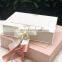 Collapsible cardboard folding gift packaging paper flip box magnetic blank box with customised cards