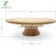 Natural Cake Stand, Cake Stand On Pedestal, Natural Cake Decorating Stand Natural Ideal for Parties Weddings Restaurant