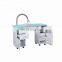 Classic White nail dust collector under table nail station furniture manicure table with vent and LED lamp