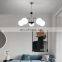 Vintage LED Pendant Light Simple Glass Ball Hanging Lights For Living Room Dining Room Magic Beans Chandelier