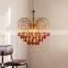 Vintage Water Drop LED Pendant Light French Snot Chandelier Extravagant American Glass Ceiling Hanging Lamp