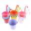 Colorful Metal Bucket Flower Hanging Pot Balcony Garden Pots Plant Flower Holders Balcony Iron Flower Pot