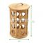Multifunctional Durable Bamboo 360-degrees Revolving Coffee Pod Holder Nespresso Capsule Rack Organizer Storage