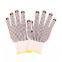 Anti Slip 7Gauge White Polycotton Liner PVC Dotted Work Gloves