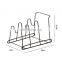 kitchen pot rack organizer storage metal pan pot lid holder